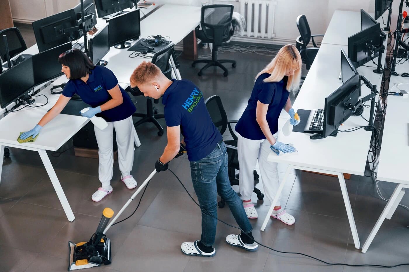 Henry-Brooks Ltd commercial cleaning team in Hampshire